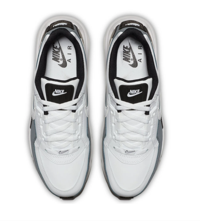 Nike Air Max White and Grey Sneakers with Black Accents