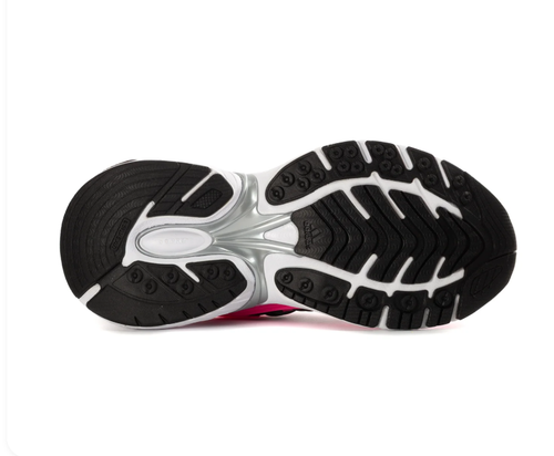Adidas Adistar White and Hot Pink Sneakers with Black Stripes