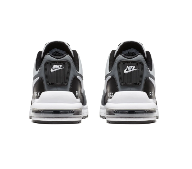 Nike Air Max White and Grey Sneakers with Black Accents