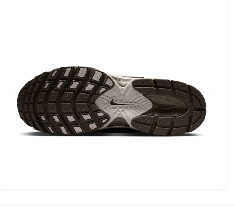 Nike Olive Brown Mesh Sneakers with Silver Swoosh