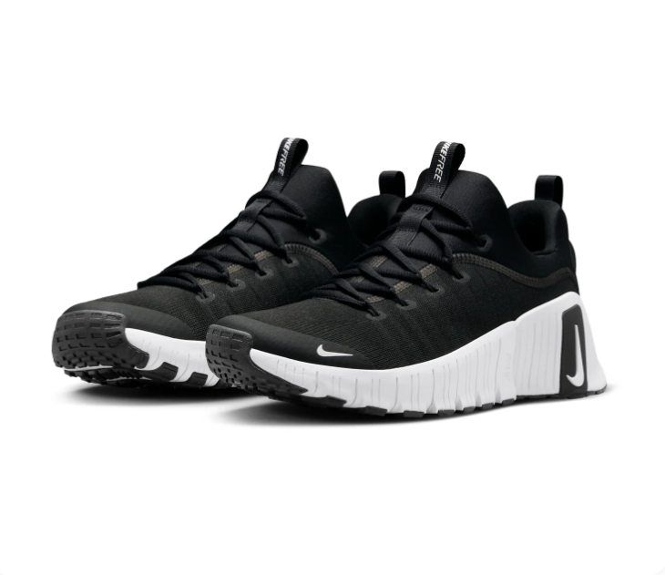 Nike Free Metcon Black Sneakers with White Sculpted Sole